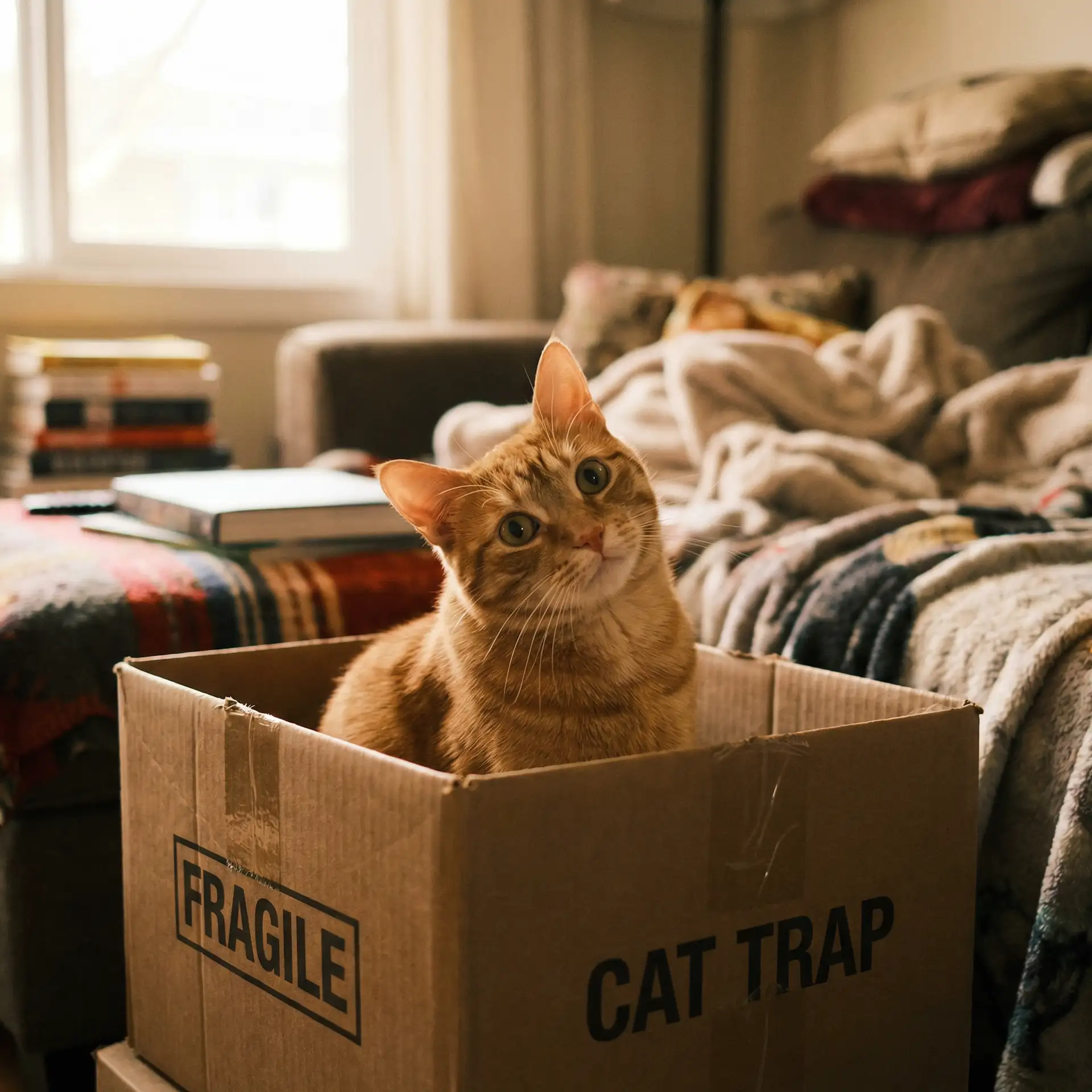 橘猫躲在纸箱里 - 霸王神枪下载